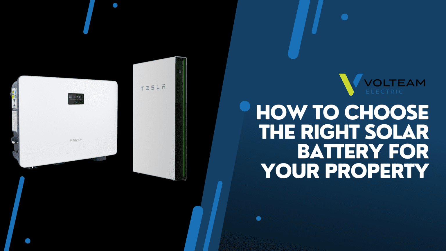How to Choose the Right Solar Battery for your Property