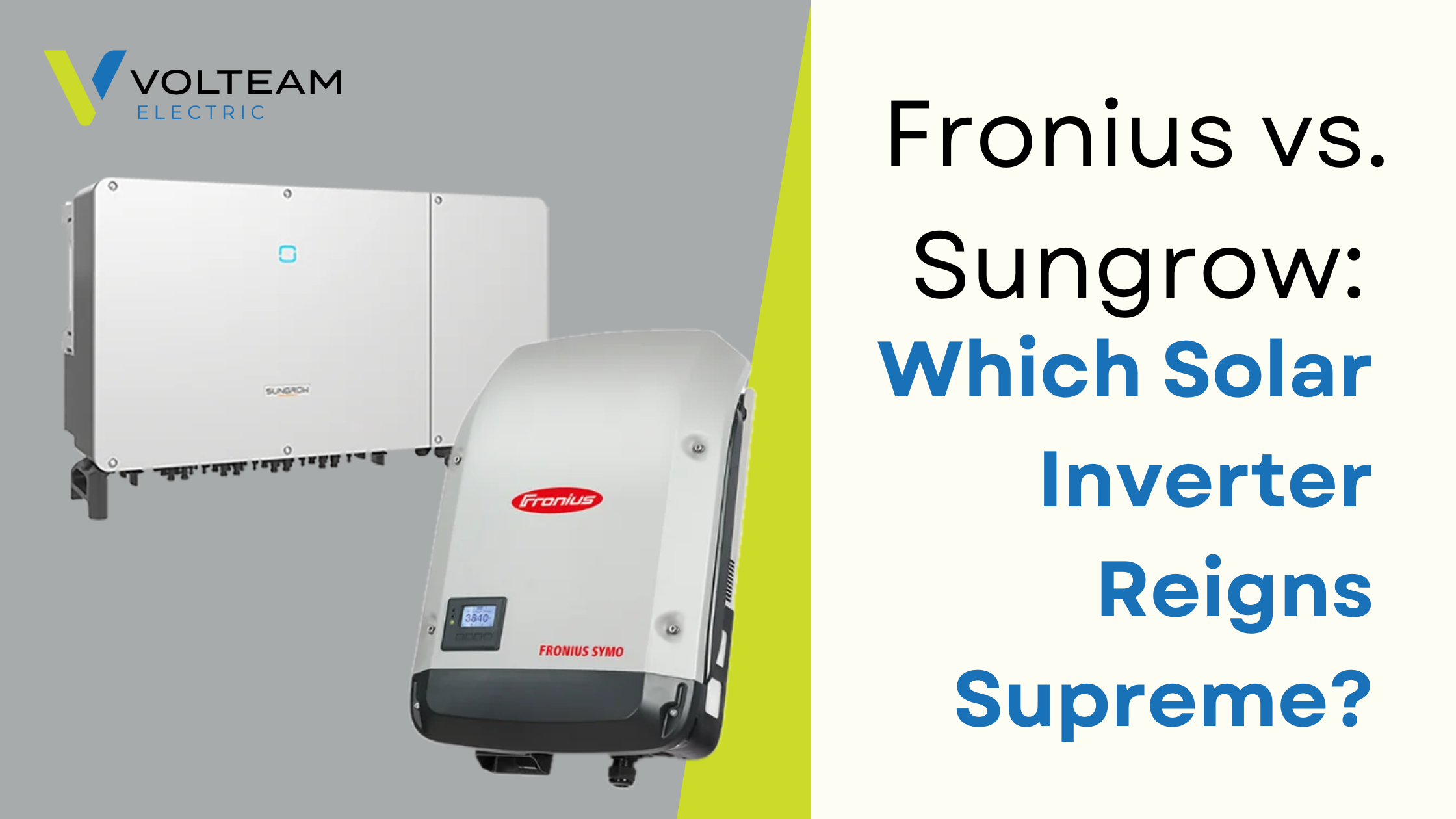 Fronius vs. Sungrow Which Solar Inverter Reigns Supreme