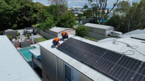 Volteam setup rooftop solar panels