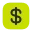 Dollar square icon