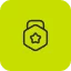 Industry certification green icon