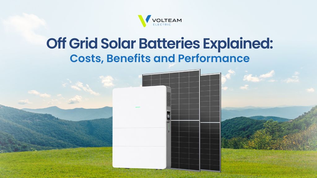 off grid solar batteries​