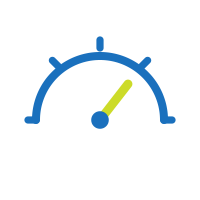 Icon performance gauge