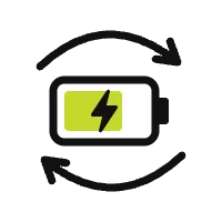 Battery how it works icon