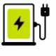Charger icon with plug